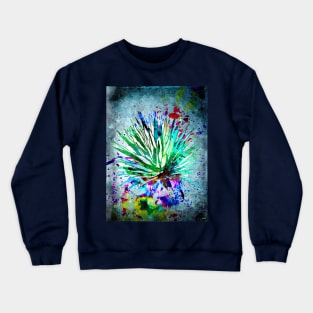 Agave Watercolor Grunge Crewneck Sweatshirt